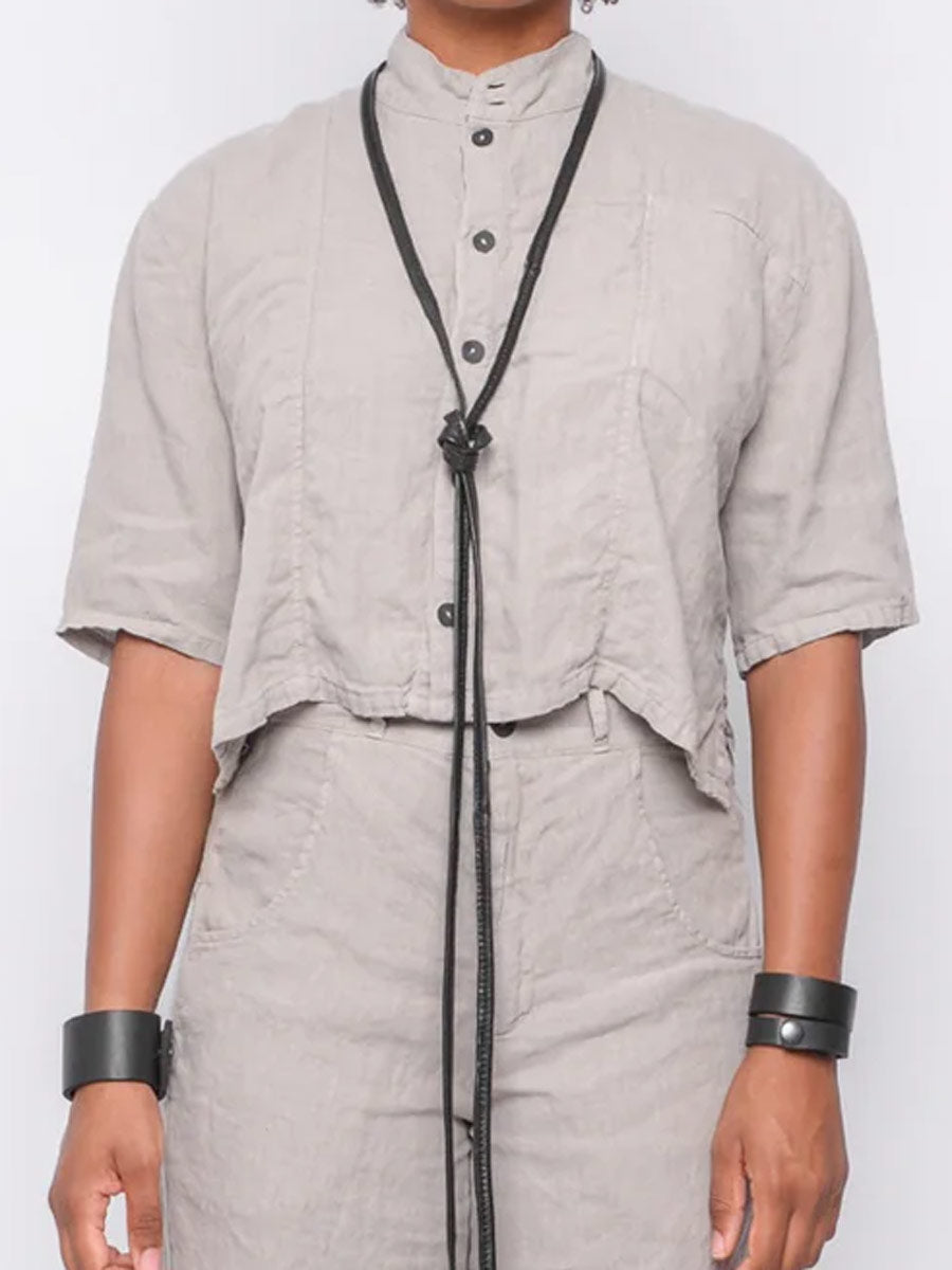 Black "251.01.09" Short Shirt