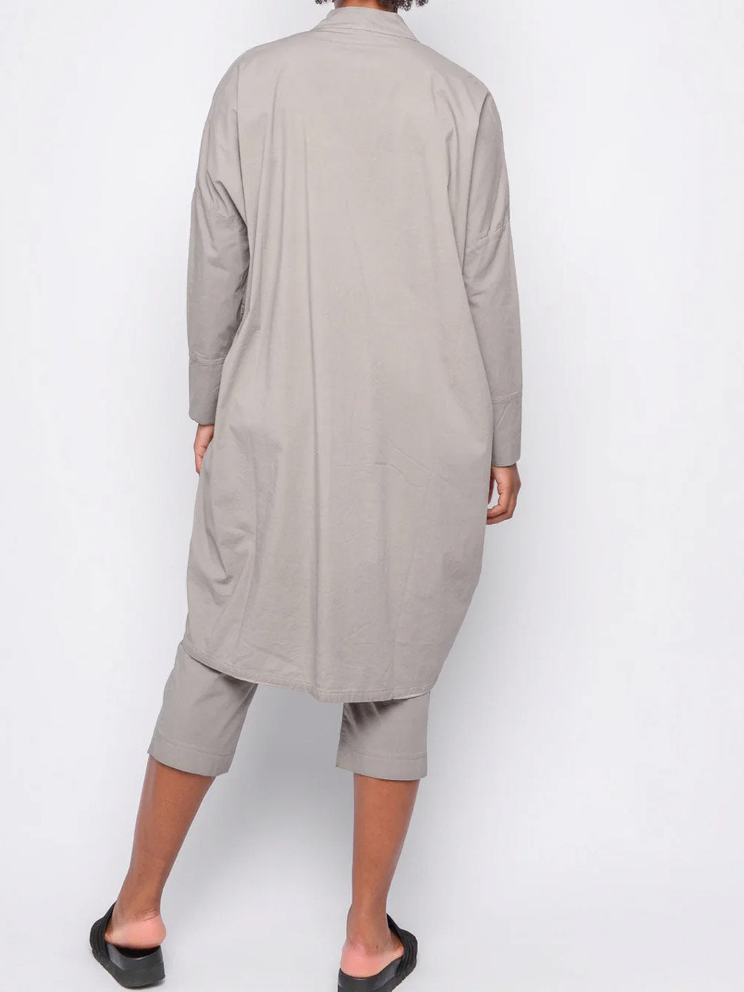 Black "251.03.07" Long Blouse