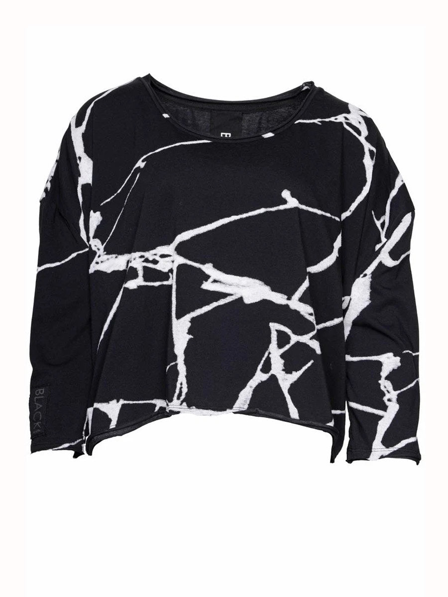 Black "252.02.10" It is never about one thing is it Printed Top