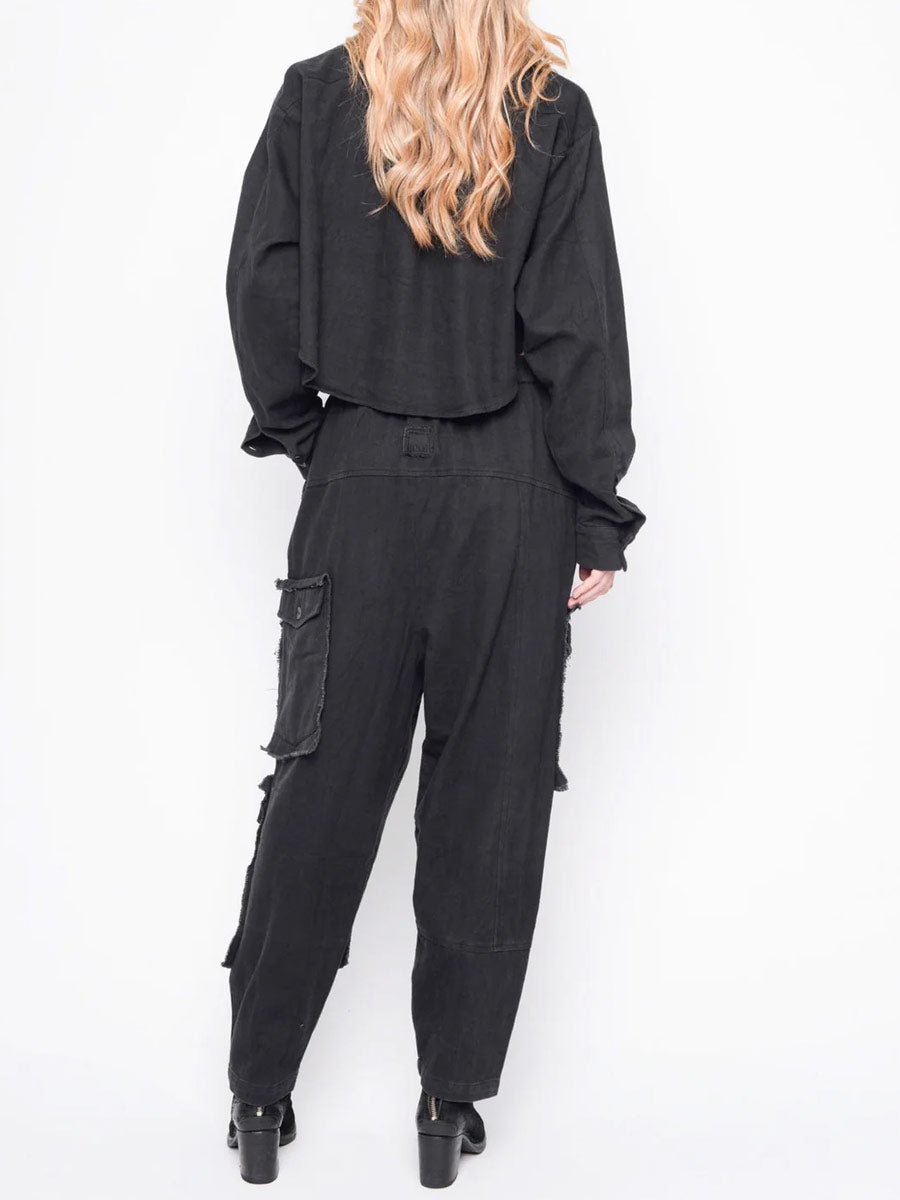 Black "252.09.02"  Let me get this thing started Pants