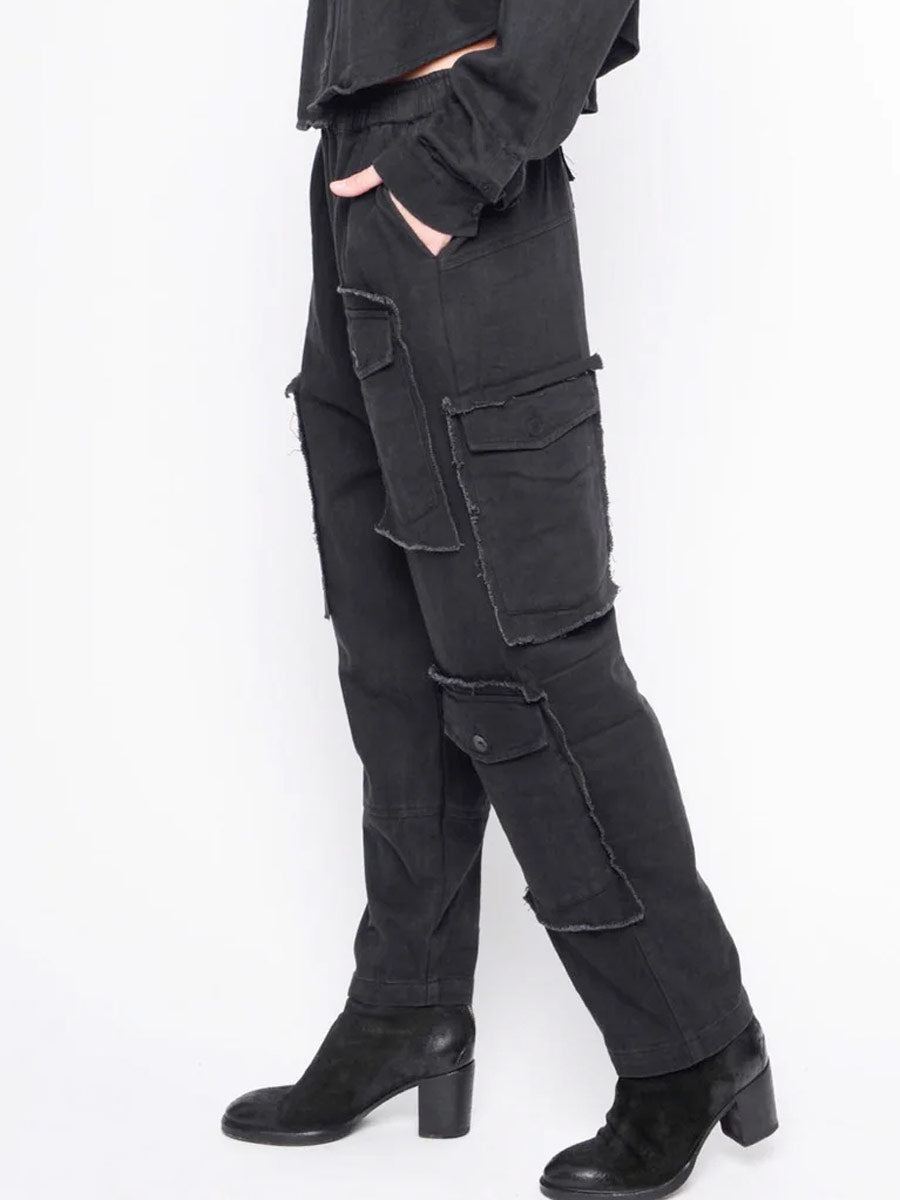 Black "252.09.02"  Let me get this thing started Pants