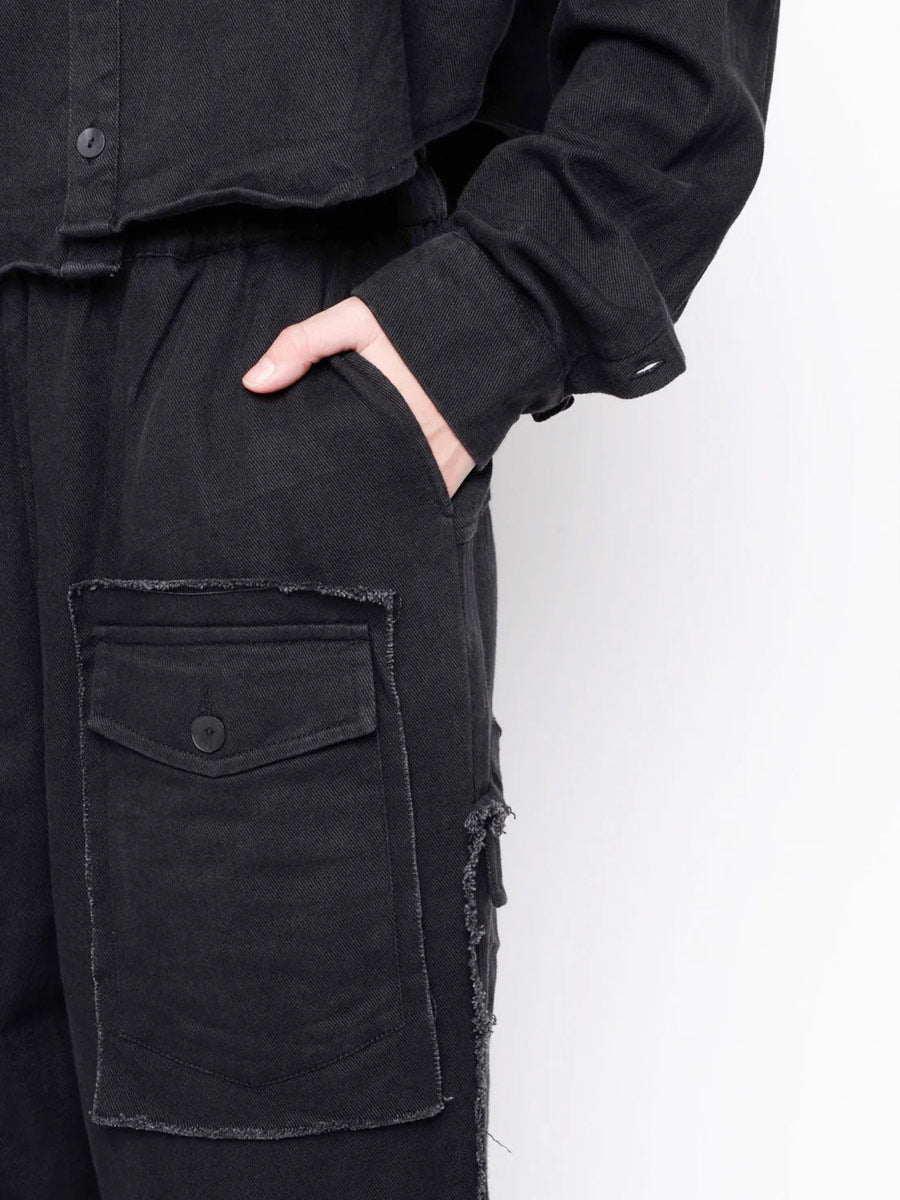 Black "252.09.02"  Let me get this thing started Pants