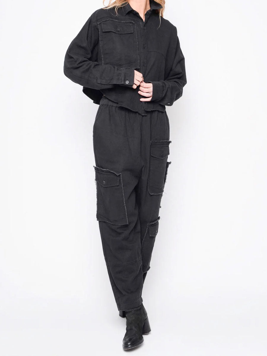 Black "252.09.02"  Let me get this thing started Pants