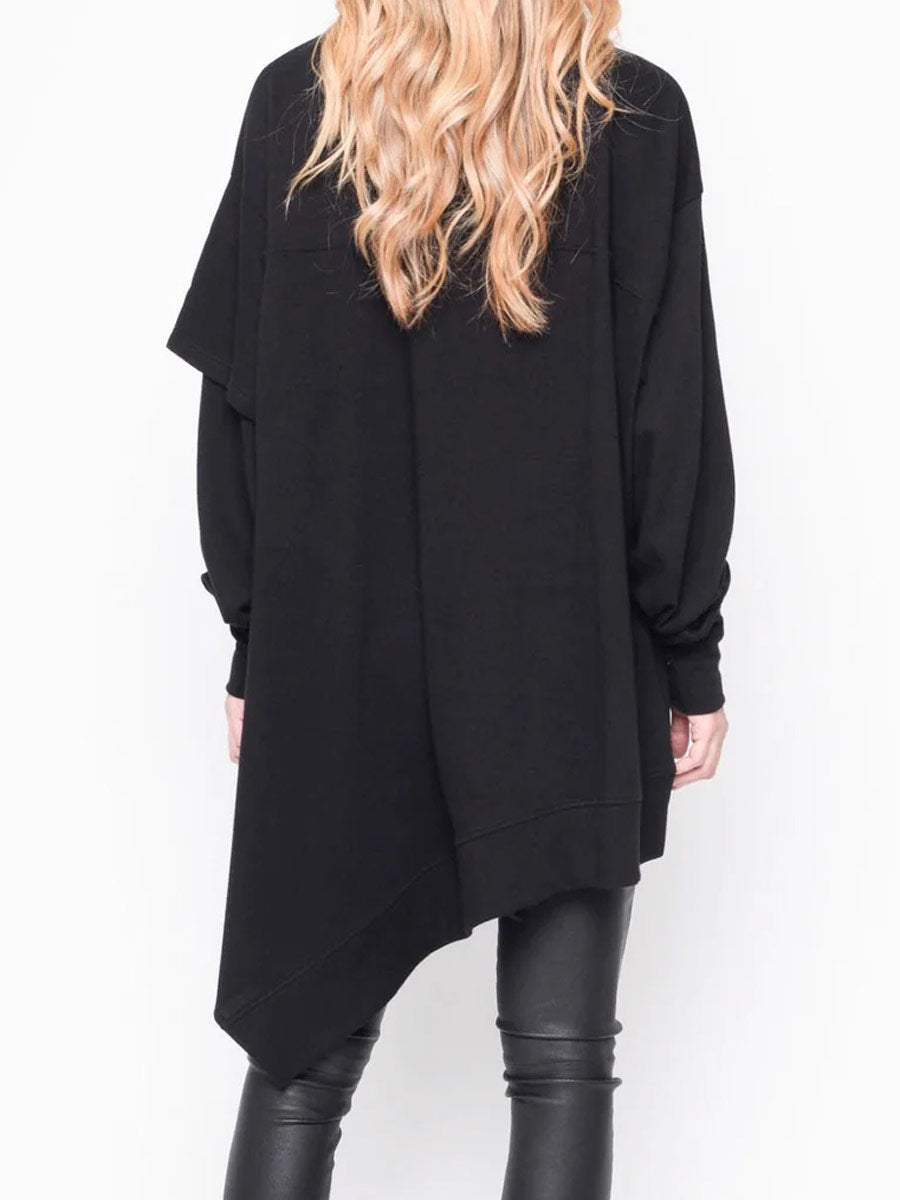 Black "252.14.02" I care about you Tunic