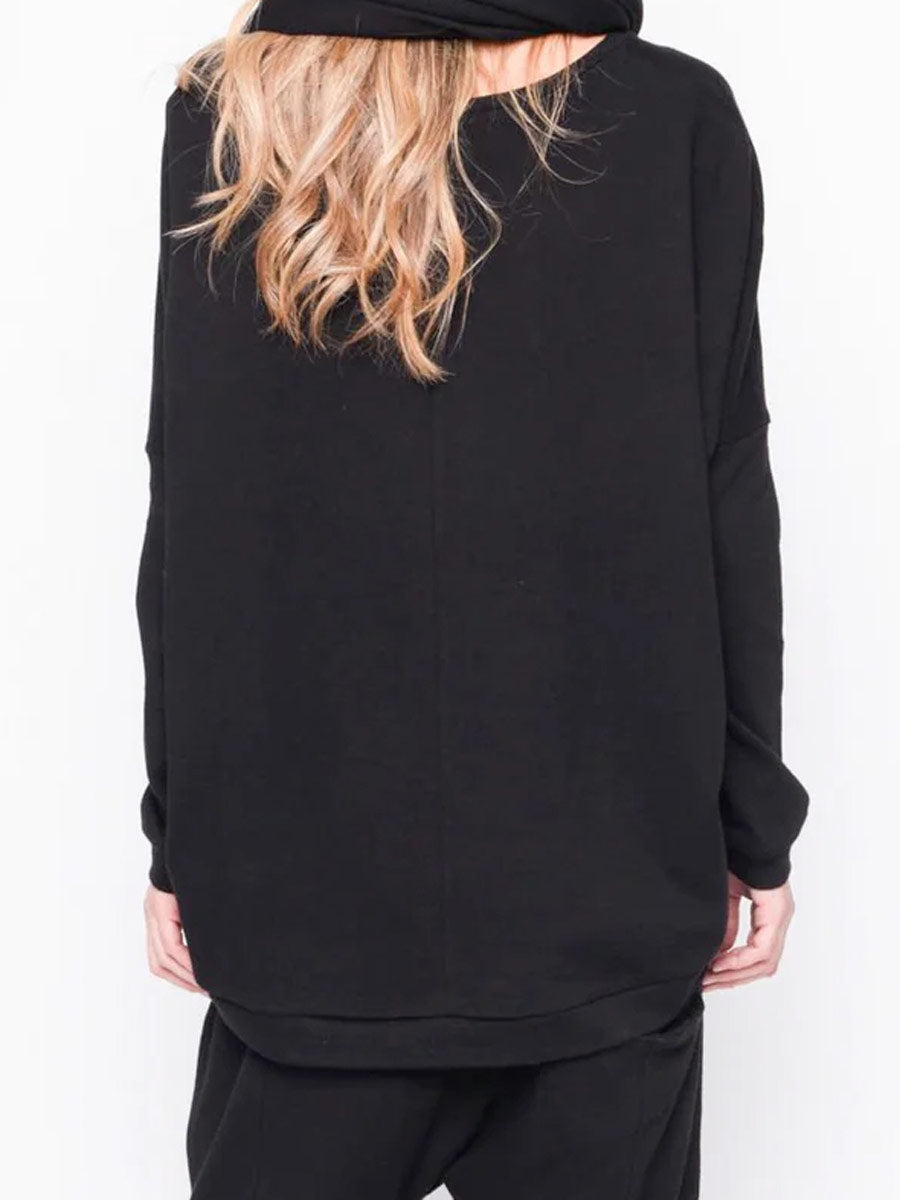 Black "252.14.06" You should take it as a compliment Sweater