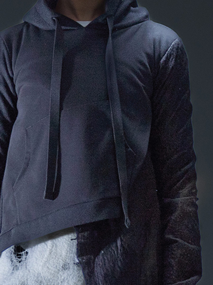 Yeung Chin "Cyt 302" Mixed wool felted hooded top