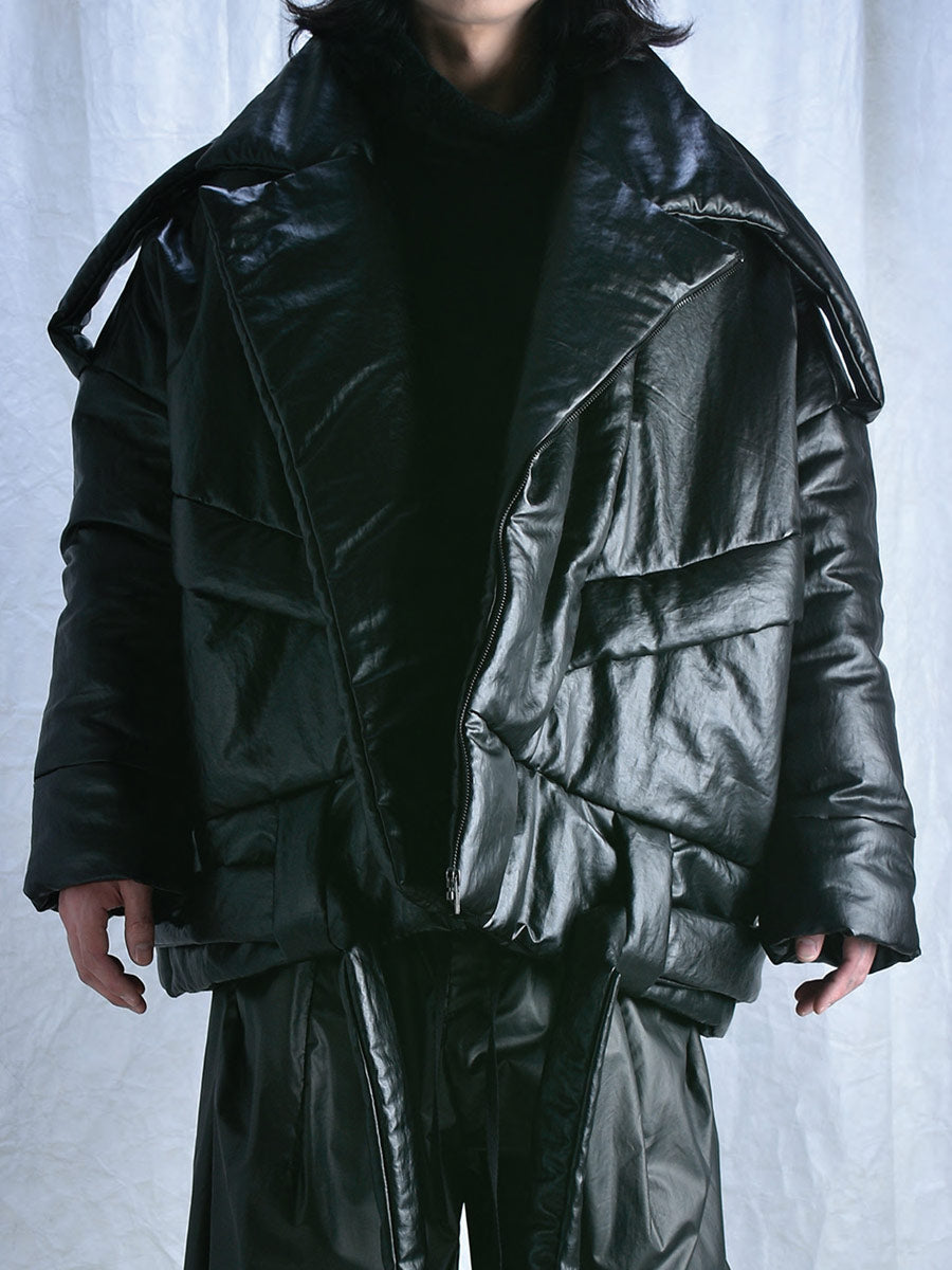 Yeung Chin "Cyj 409" Oversize biker jacket