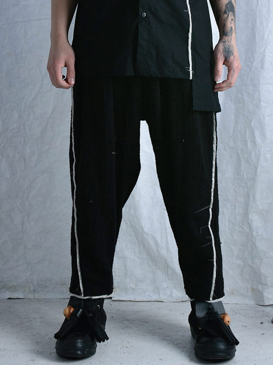 Yeung Chin "Cyp 201" Raw edge detail pants