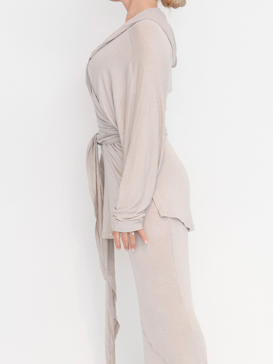 Sort Aarhus "Sa2137" Wraparound Top