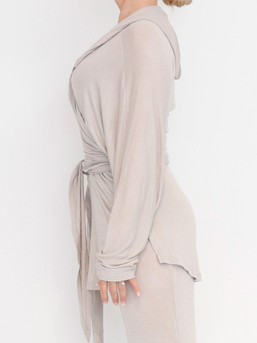 Sort Aarhus "Sa2137" Wraparound Top