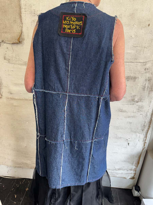 Kiyo - Sleeveless Denim Waistcoat