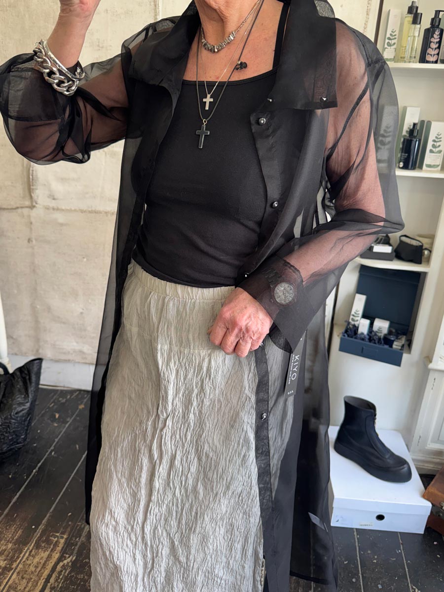 Kiyo Long Shirt/Maxi Coat