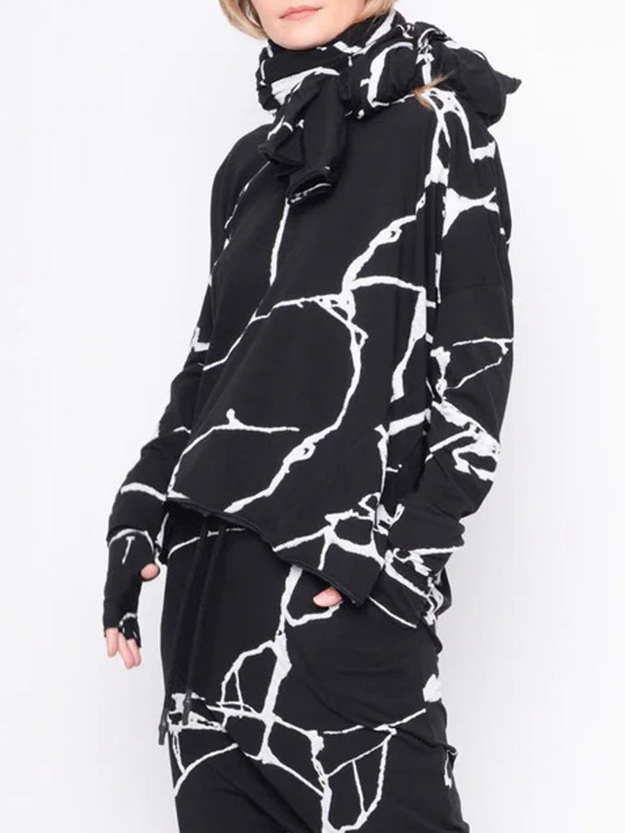 Black "252.02.05"  You deserve nothing but the best Printed Top