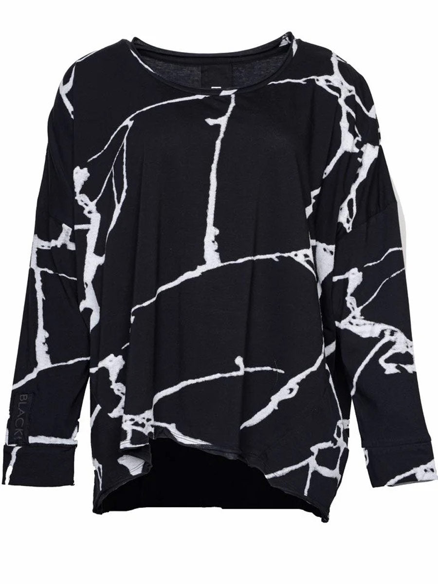 Black "252.02.05"  You deserve nothing but the best Printed Top