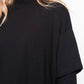 Black "252.14.02" I care about you Tunic