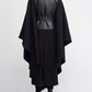 Nu London "7017002" Leather and fabric maxi coat