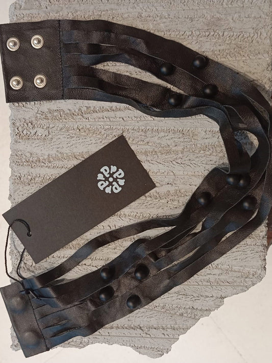 Papucei - ‘A.Will’ Black Leather necklace / Choker