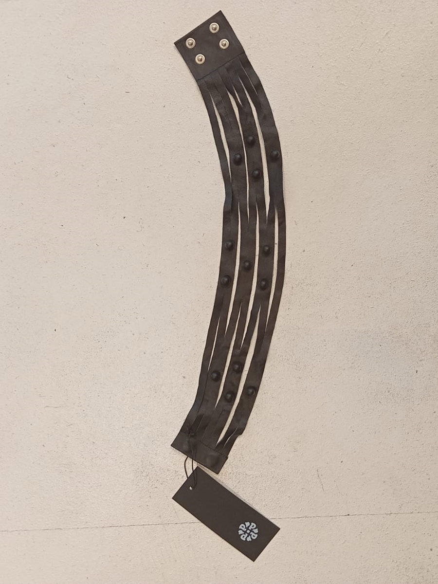 Papucei - ‘A.Will’ Black Leather necklace / Choker