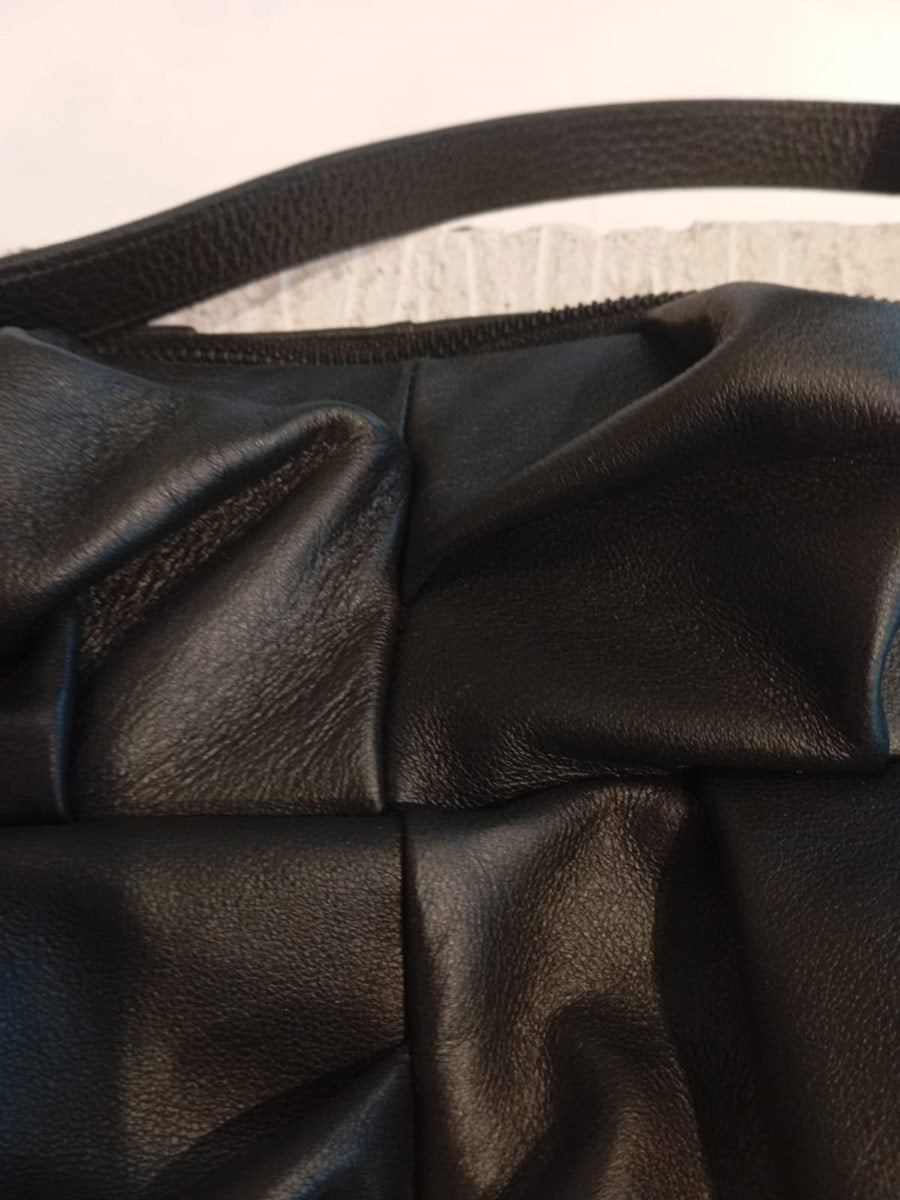 Papucei - ‘M.Amis’ Black Leather Handbag