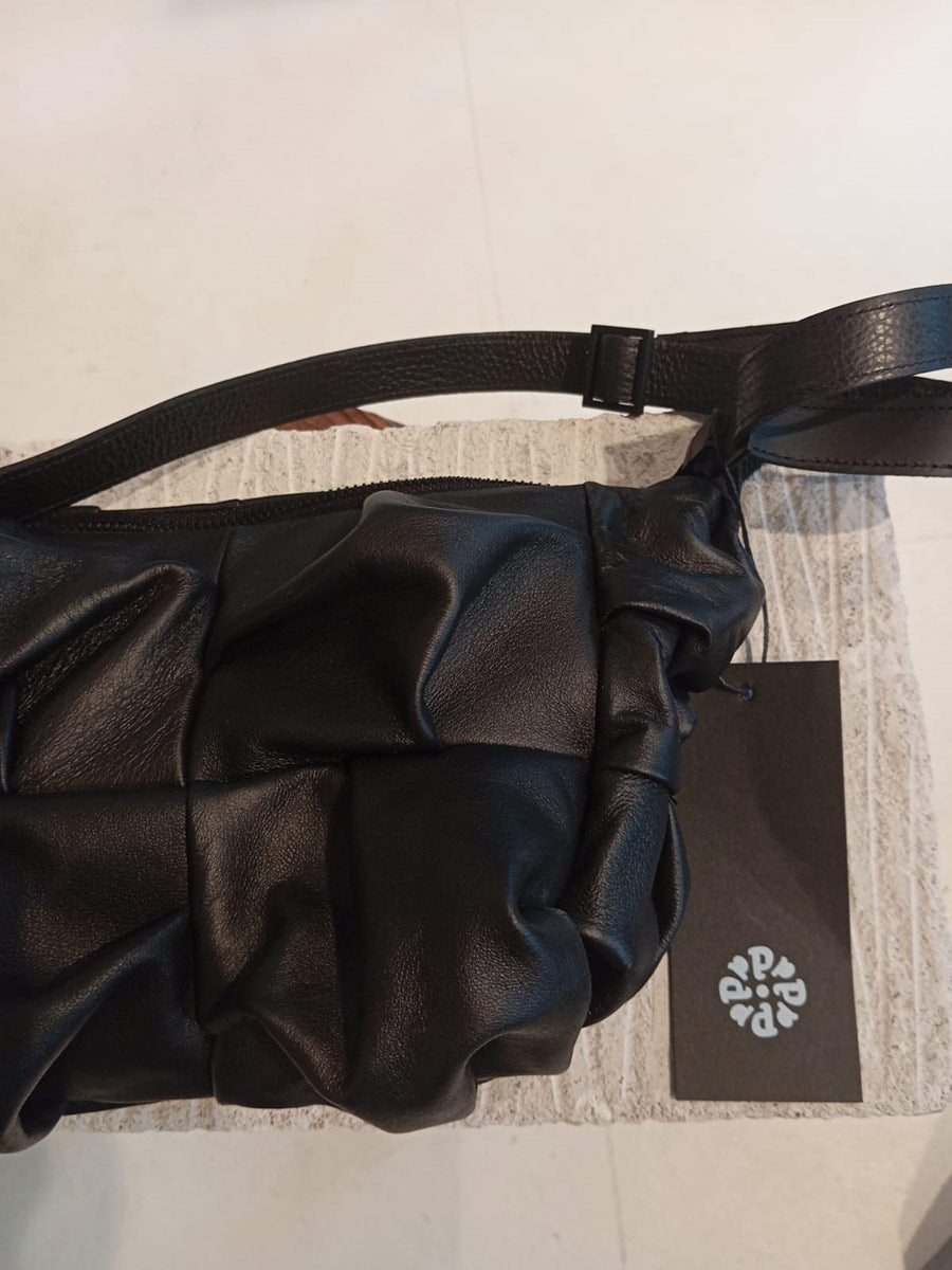 Papucei - ‘M.Amis’ Black Leather Handbag