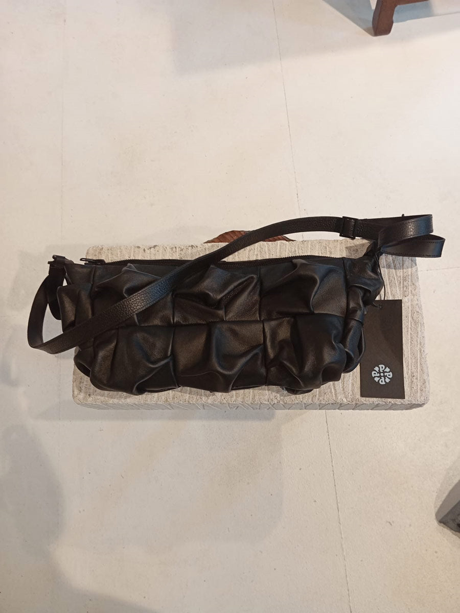 Papucei - ‘M.Amis’ Black Leather Handbag