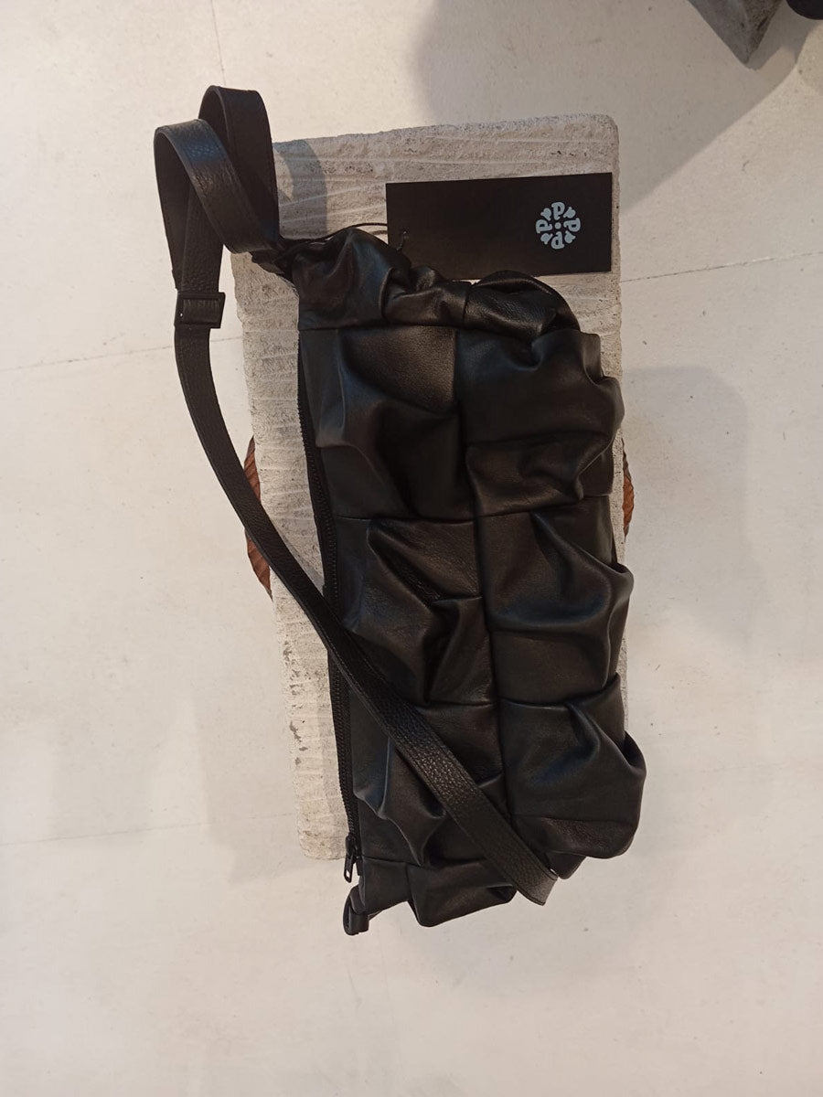 Papucei - ‘M.Amis’ Black Leather Handbag