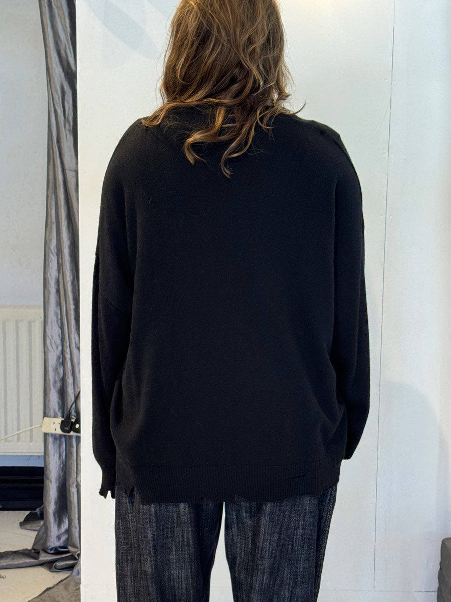 La Vaca Loca Apice oversized jumper, back view