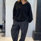 La Vaca Loca Apice black knitted jumper, full-length front view