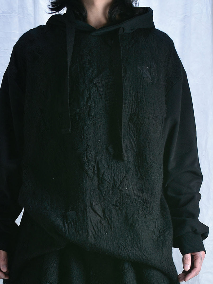 Yeung Chin "Cyt 306" Wool Felted Hooded Top