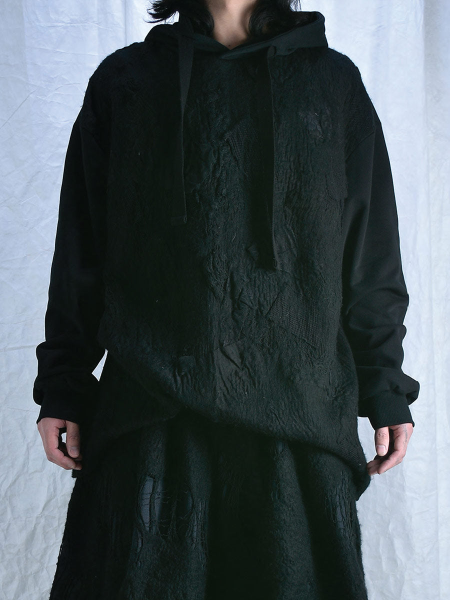 Yeung Chin "Cyt 306" Wool Felted Hooded Top