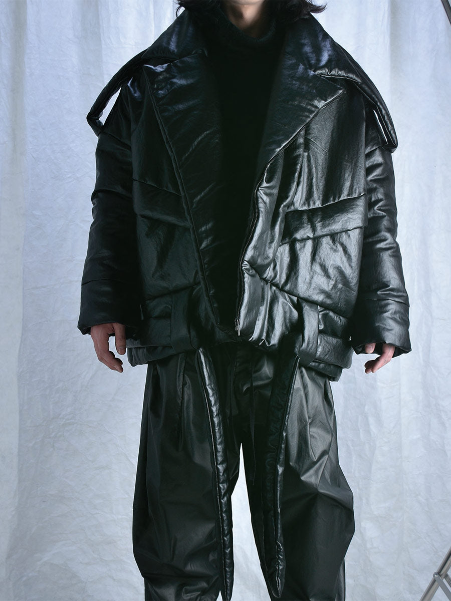 Yeung Chin "Cyj 409" Oversize biker jacket