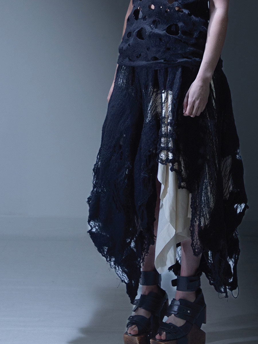 Yeung Chin "Cyd 607" Wool felted Skirt