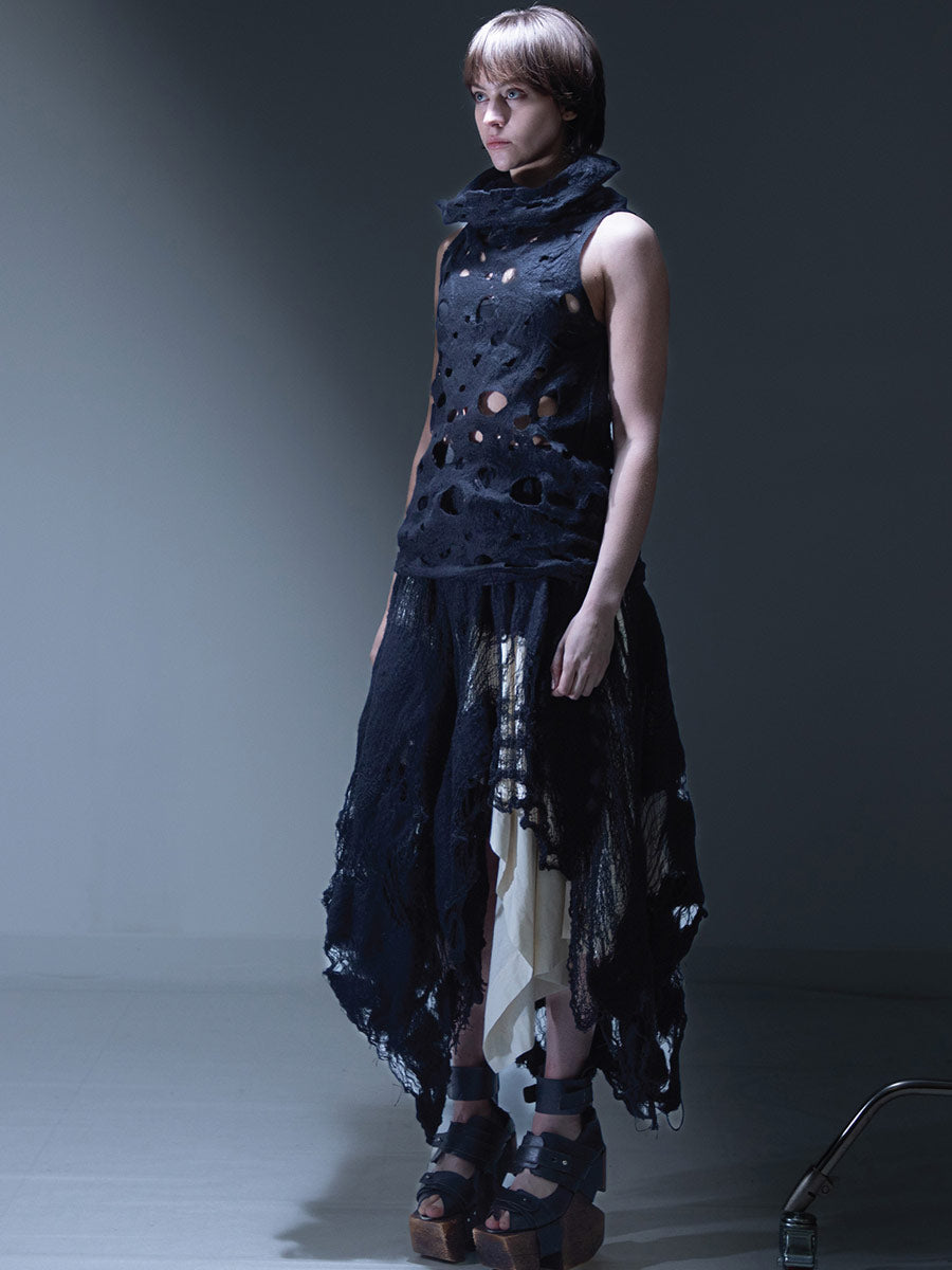 Yeung Chin "Cyd 607" Wool felted Skirt