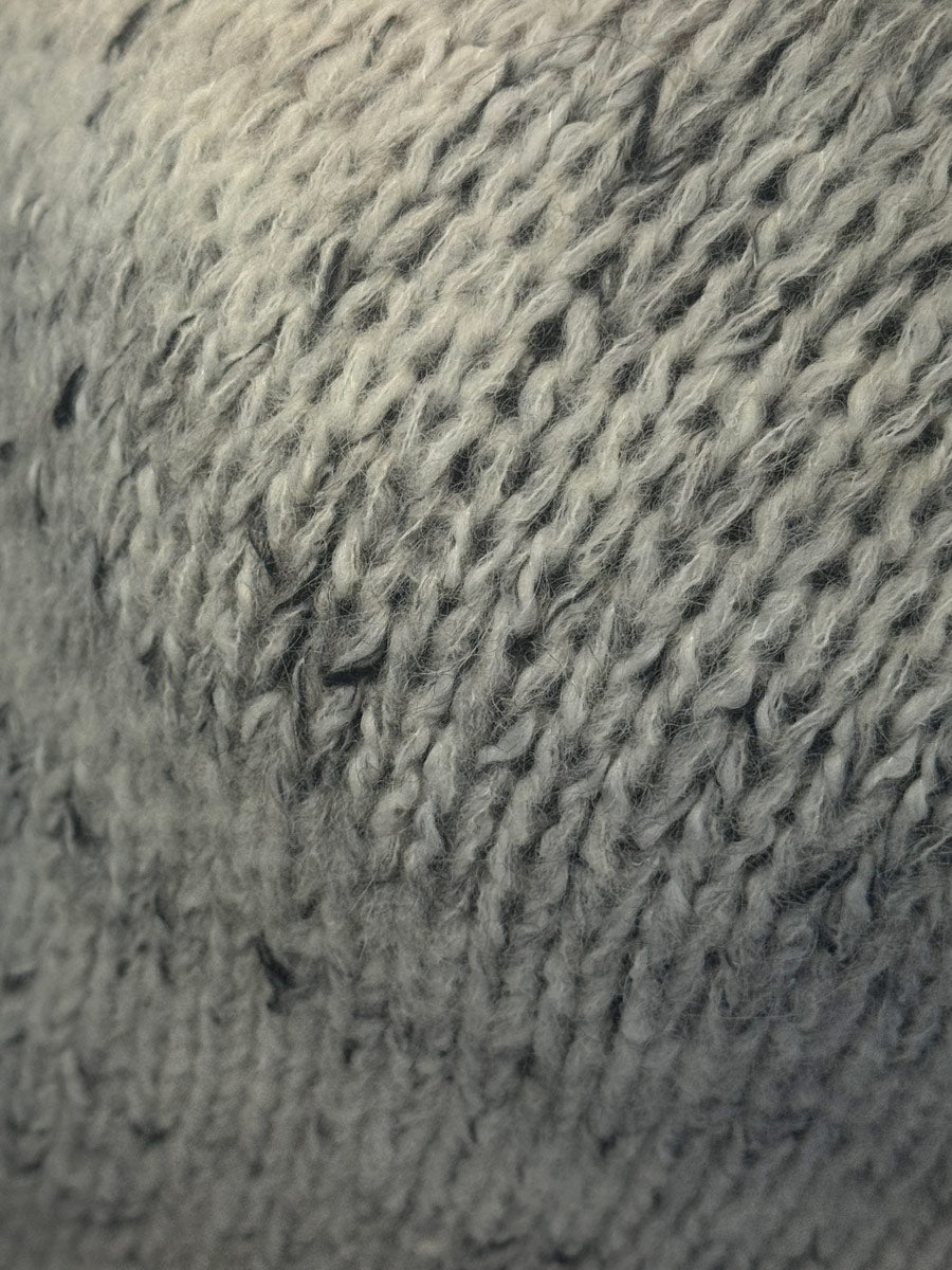 Transit light grey textured alpaca-blend jumper – back view
