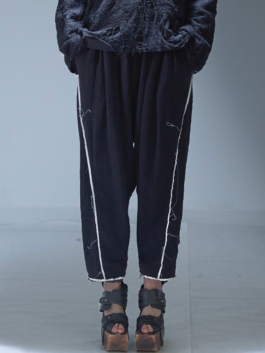 Yeung Chin "Cyp 201" Raw edge detail pants