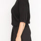 Sort Aarhus "Sa-Flores" Knitted Polo Top