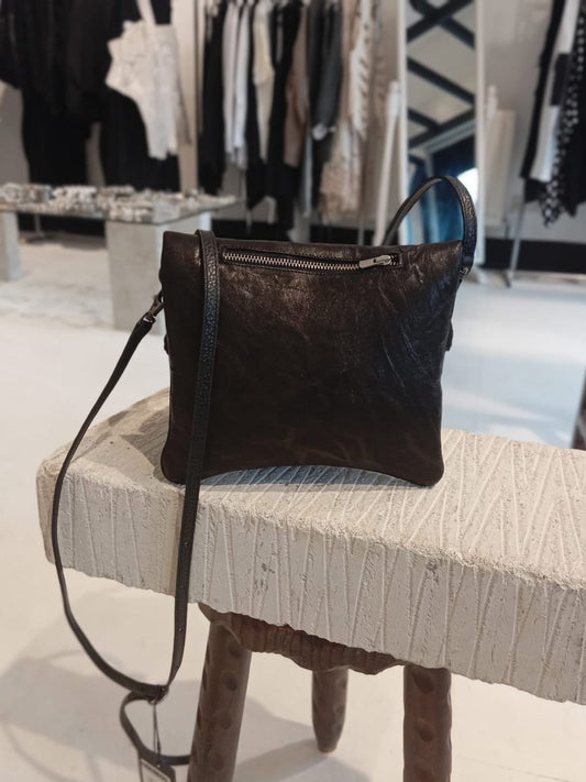 Papucei - ‘M.Helen’ Black Leather Pouch Bag