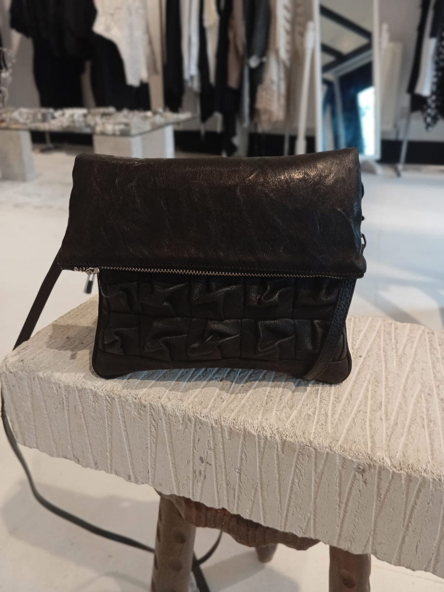 Papucei - ‘M.Helen’ Black Leather Pouch Bag