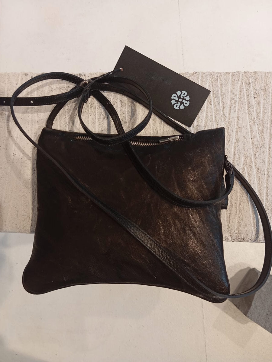 Papucei - ‘M.Helen’ Black Leather Pouch Bag