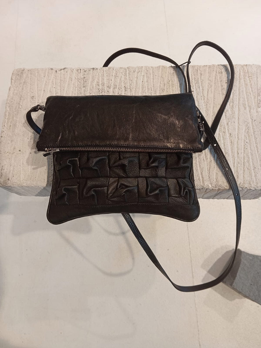Papucei - ‘M.Helen’ Black Leather Pouch Bag