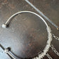 Body Bangle - Large Pearl Effect Link Necklace