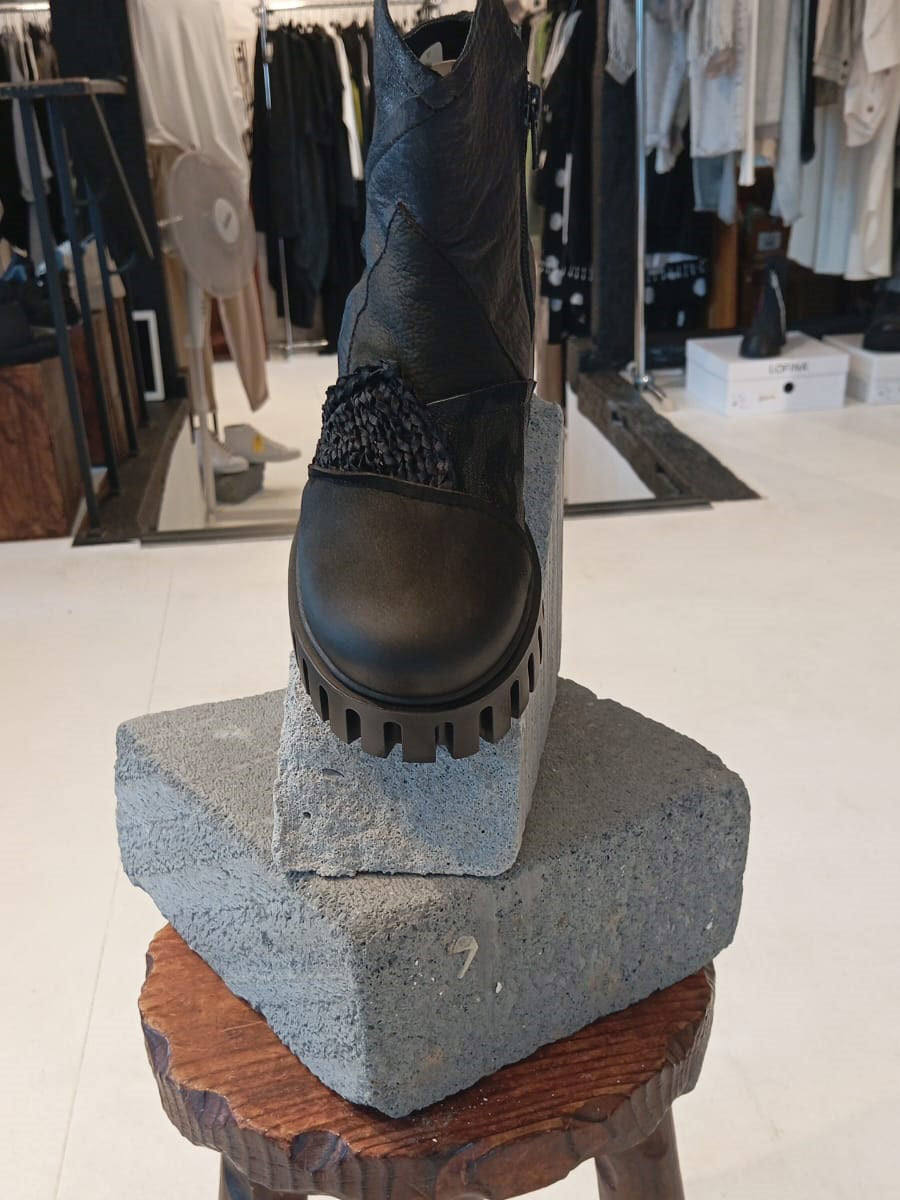 Papucei - ‘Lorcan’ Black Ankle Boot