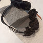 Papucei - ‘A.Mio’ Black Leather & Taffeta Necklace