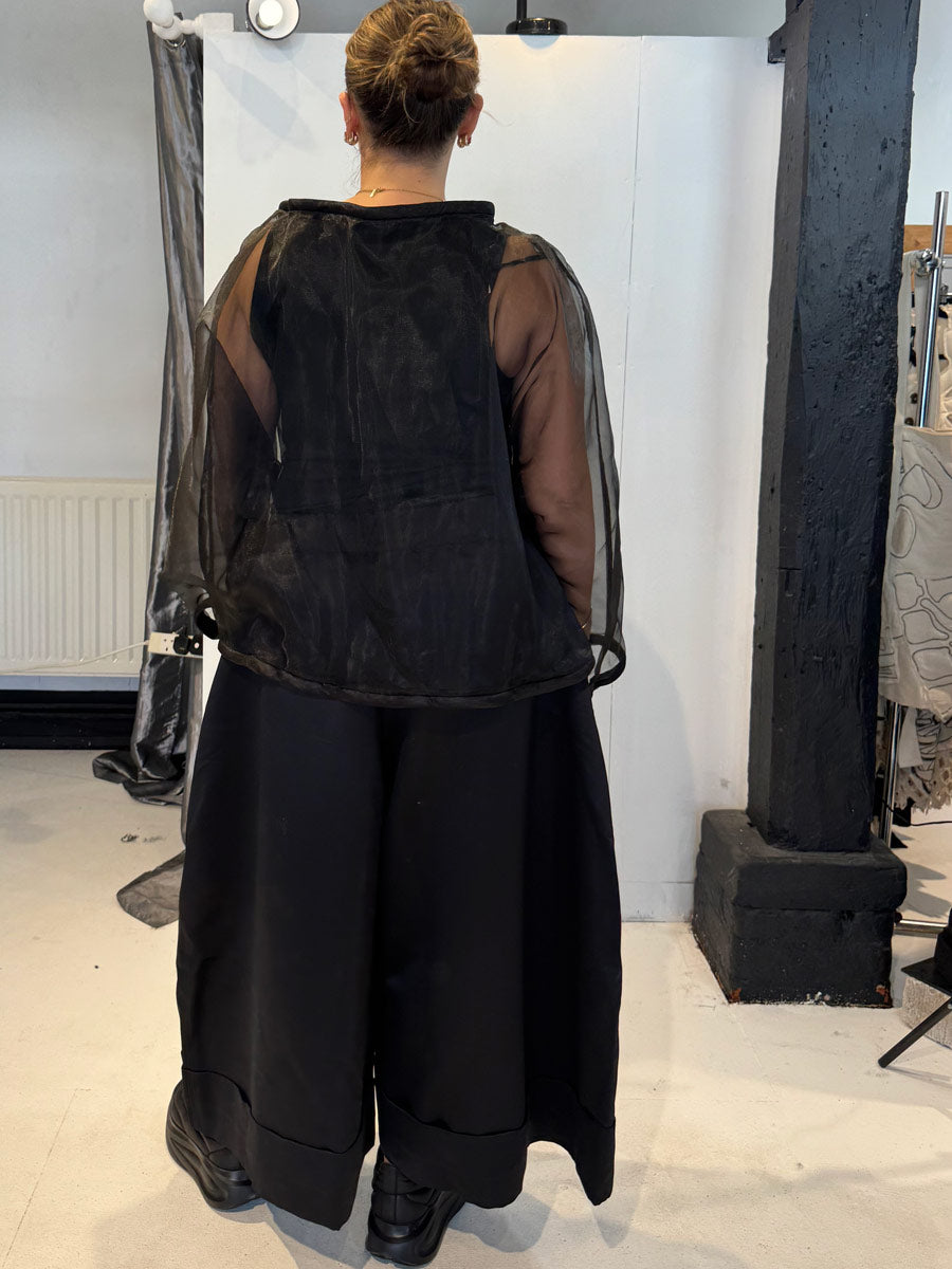 La Vaca Loca – ‘Marmoreo’ Sheer Sculptural Top
