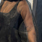 La Vaca Loca – ‘Marmoreo’ Sheer Sculptural Top