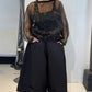 La Vaca Loca – ‘Marmoreo’ Sheer Sculptural Top
