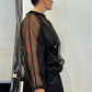 La Vaca Loca – ‘Marmoreo’ Sheer Sculptural Top