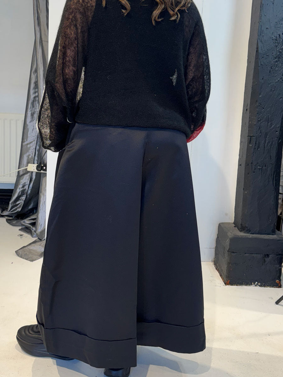 La Vaca Loca – ‘Onda’ Sculptural Wide-Leg Trousers