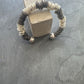 Body Bangle - Black & Silver Rings Wrist Bangle