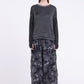 Sanctamuerte S386 relaxed long sleeve jersey top in Ash Grey
